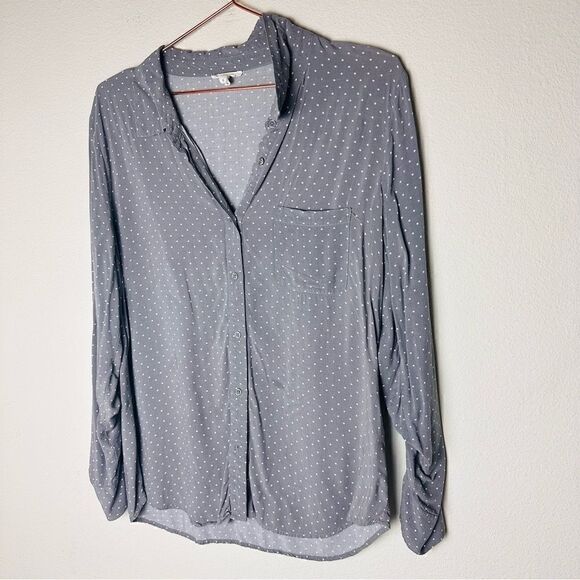 EUC Soft by Joie Annabella Grey Button Down Shirt Small - Picture 5 of 5